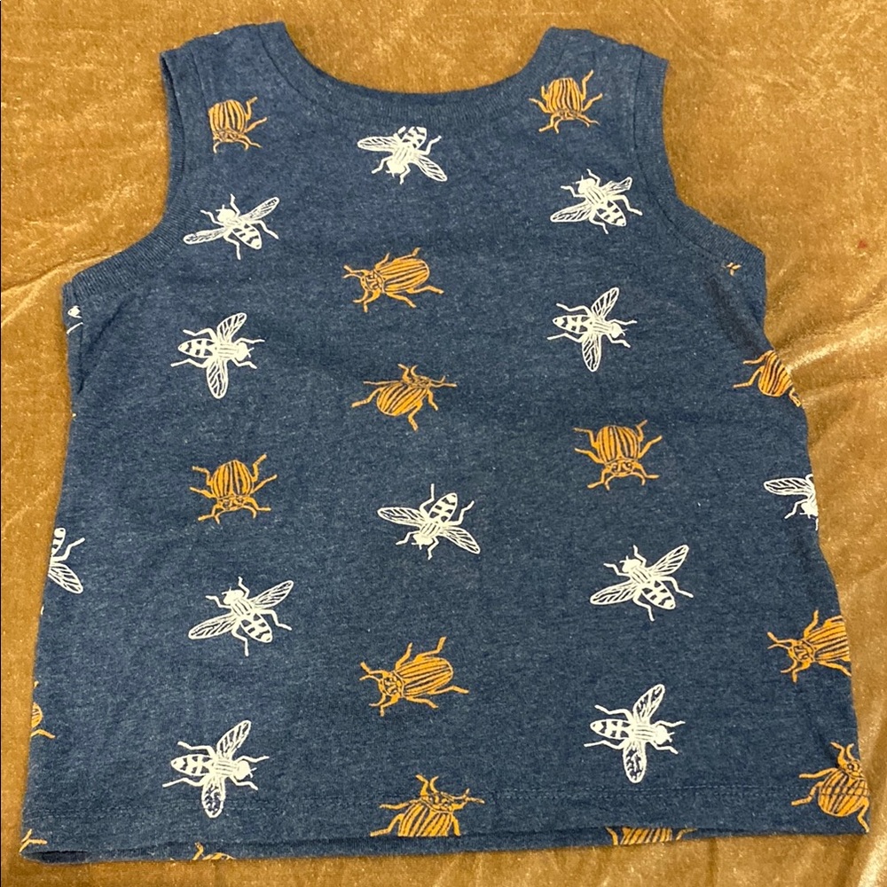 Old Navy Blue Bee Pattern Tank Top